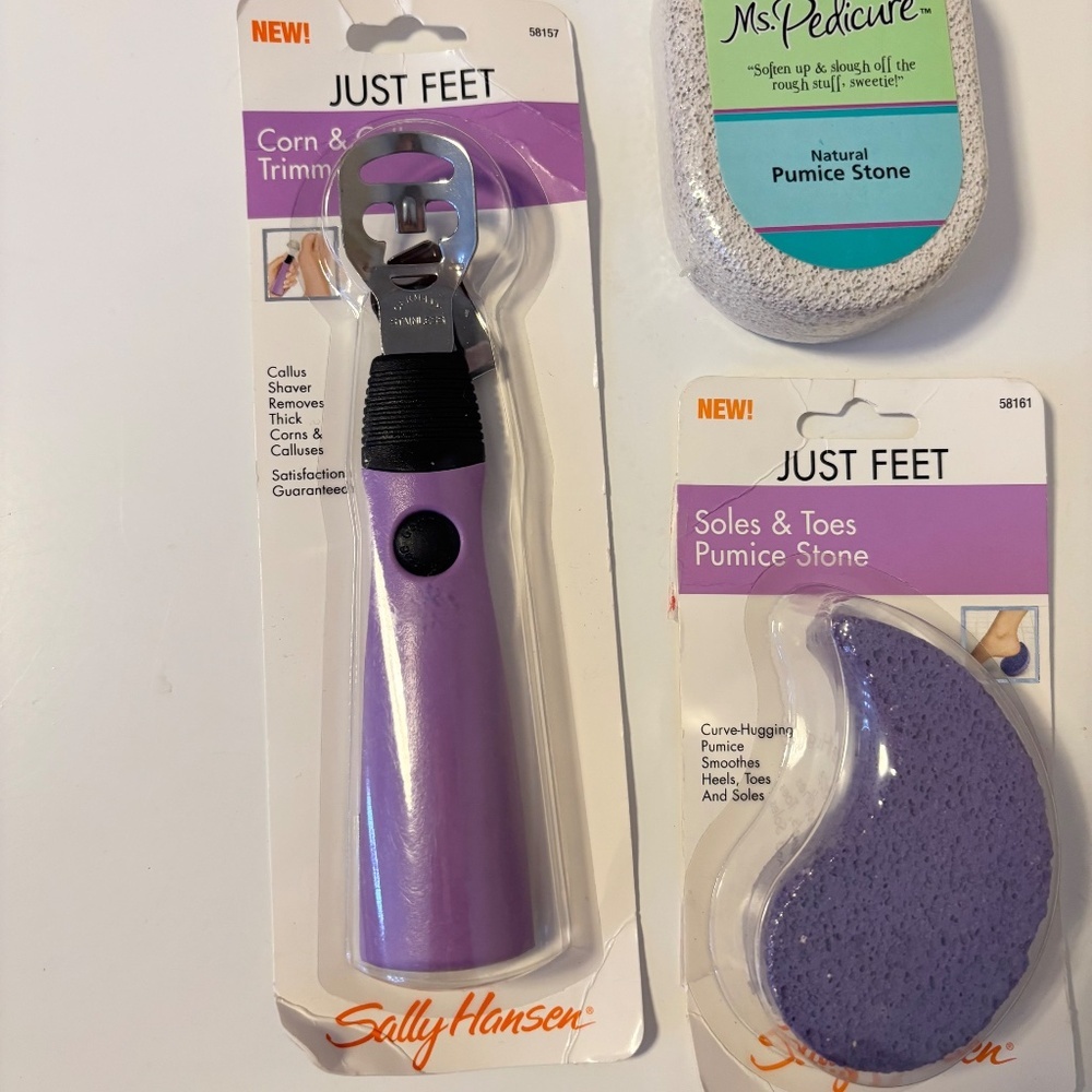 Bundle Lot Sally Hansen Pedicure Kit Nail Clippers Corn Trimmer Pumice Stone - Picture 4 of 4